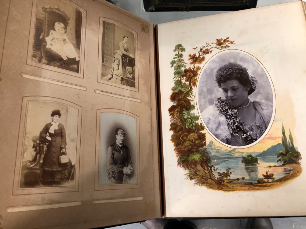TWO LATE VICTORIAN ALBUMS OF FAMILY PHOTOGRAPHS - Image 37 of 46