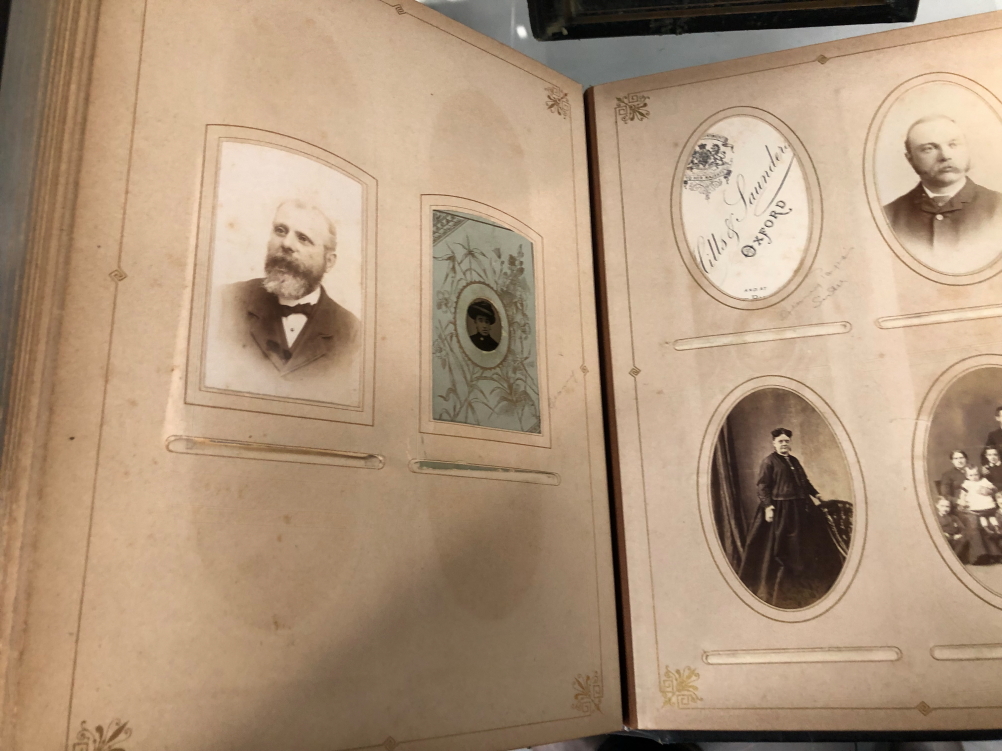 TWO LATE VICTORIAN ALBUMS OF FAMILY PHOTOGRAPHS - Image 42 of 46