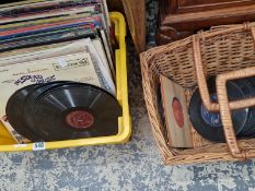 LP RECORDS, SHOWS, EASY LISTENING, CHART HITS, ETC TOGETHER WITH A COLLECTION OF 45RPM SINGLES