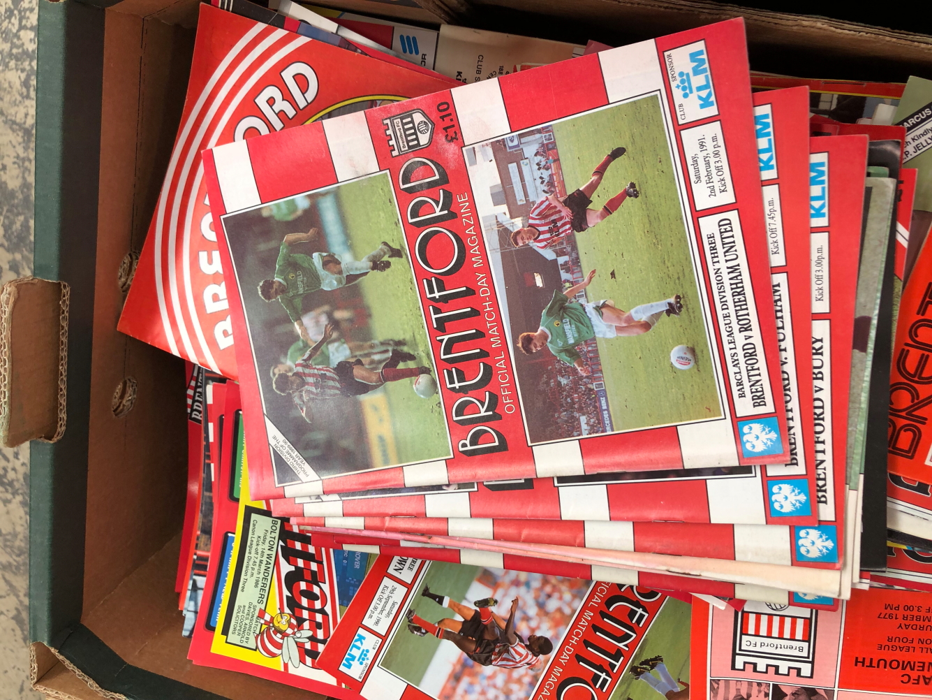 A LARGE COLLECTION OF FOOTBALL PROGRAMMES AND MEMORABILIA, BRENTFORD, HALIFAX, PORTSMOUTH, - Image 5 of 10