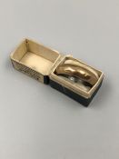 A VINTAGE ANTI RHEUMATIC NUMBER 13 RING BY F.W KIMBALL NEW YORK AND LONDON, 1920's COMPLETE WITH BOX