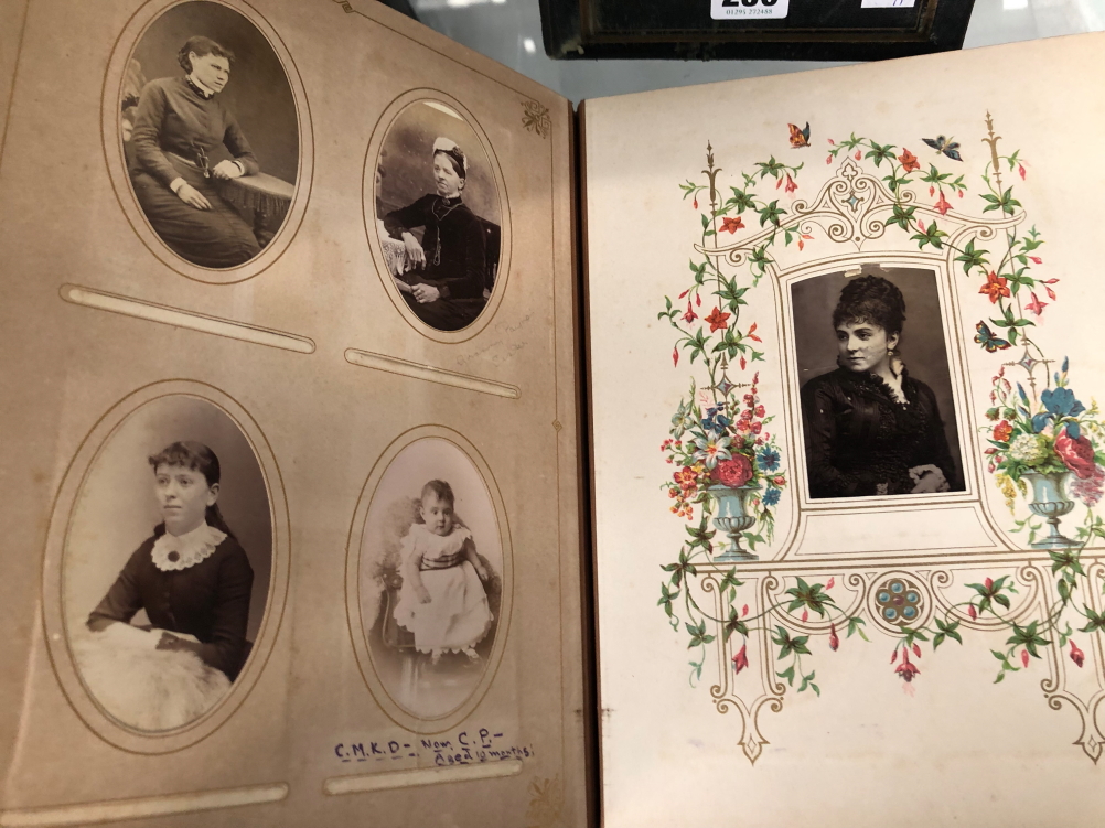 TWO LATE VICTORIAN ALBUMS OF FAMILY PHOTOGRAPHS - Image 35 of 46