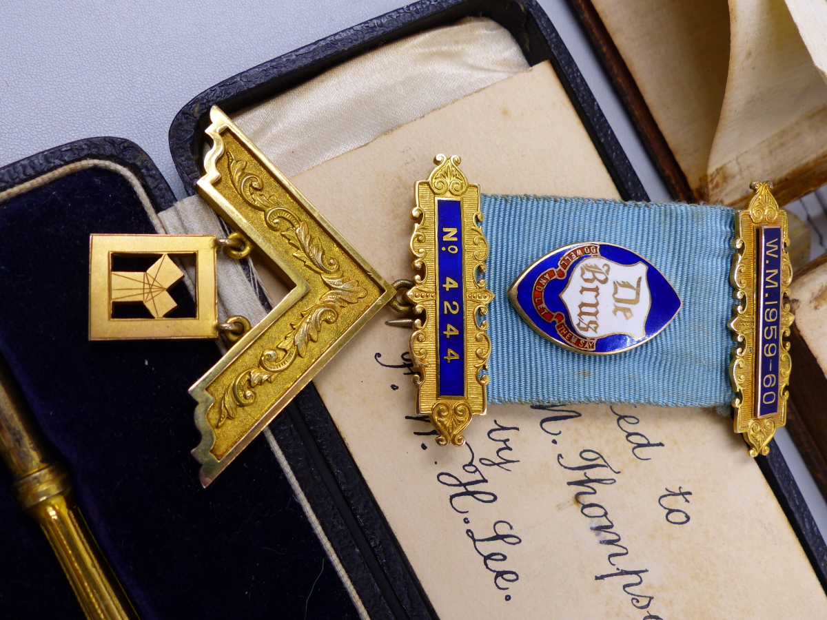 A GILDED CASED KEY, ENGRAVED MAR 1st 1928, OPENED BY MISS E.M. THOMPSON, THE REVERSE WESLEYAN - Image 4 of 8