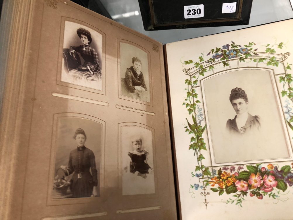 TWO LATE VICTORIAN ALBUMS OF FAMILY PHOTOGRAPHS - Image 45 of 46