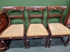 THREE WILLIAM IV DINING CHAIRS