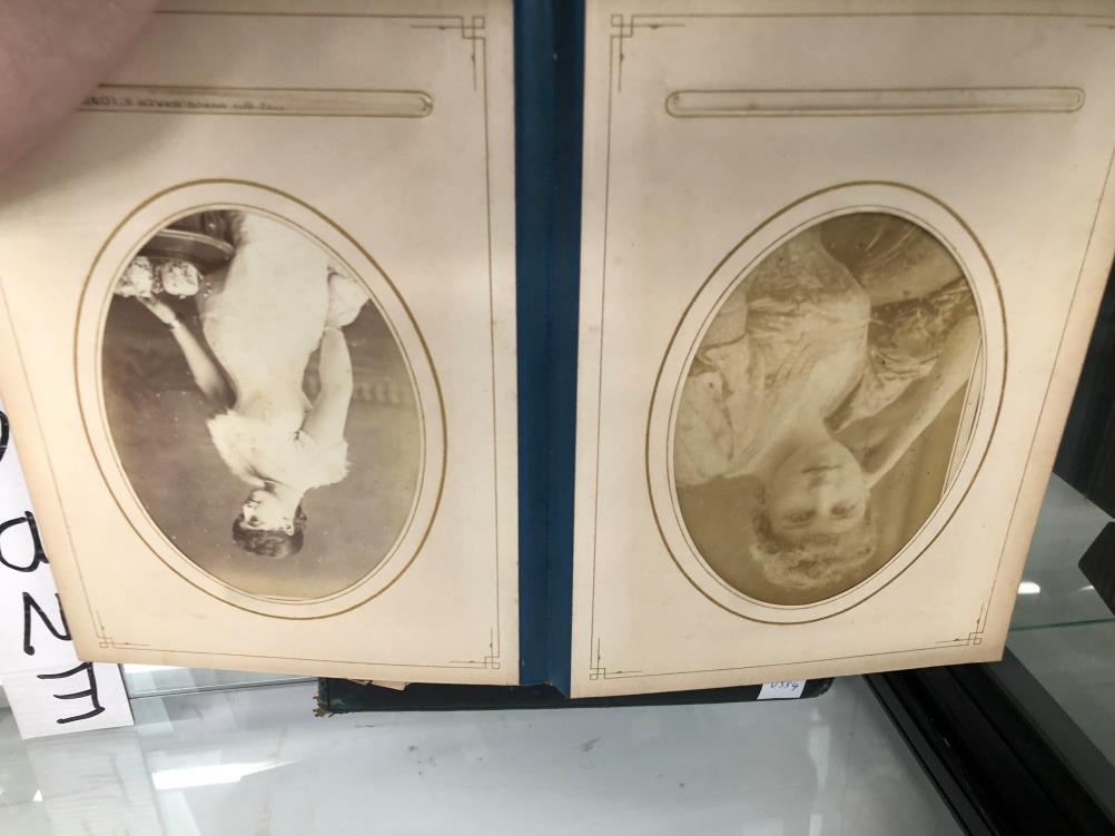 TWO LATE VICTORIAN ALBUMS OF FAMILY PHOTOGRAPHS - Image 14 of 46