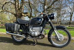 A BMW R75/5 MOTORCYCLE .1971. 72452 MILES. EXCELLENT WELL RESTORED CONDITION, V5, MOT AND TAX