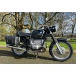 A BMW R75/5 MOTORCYCLE .1971. 72452 MILES. EXCELLENT WELL RESTORED CONDITION, V5, MOT AND TAX