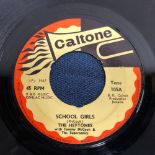 THE HEPTONES - SCHOOL GIRLS / AIN'T THAT BAD 7" SINGLE RECORD, CALTONE TONE 105.