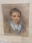 EDMUND HAVELL (1819-95), PORTRAIT OF MORRIS FITZGERALD AS A BOY, WATERCOLOUR OVER PENCIL, SIGNED