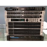 RACK SYSTEM UNITS - 2 x BEHRINGER COMPOSER PRO DYNAMIC PROCESSORS MDX 2200, BEHRINGER FEEDBACK