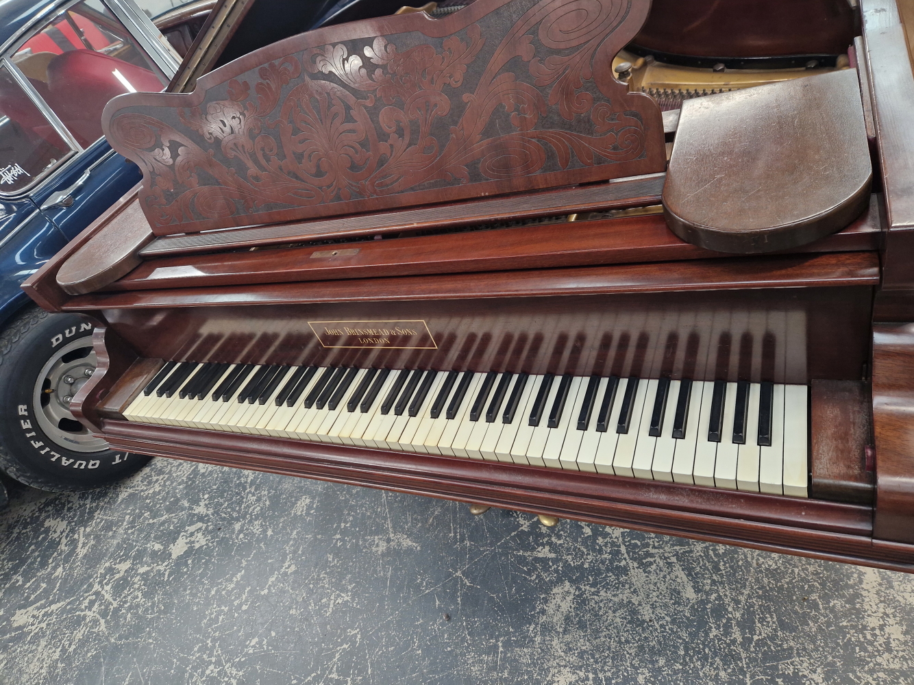 A MAHOGANY CASED GRAND PIANO BY JOHN BRINSMEAD & SONS - Image 3 of 10