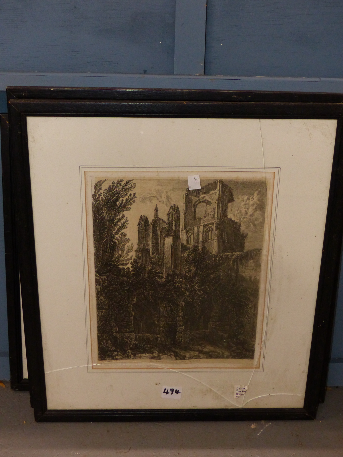 AFTER GEORGE CUITT, FOUR ENGRAVINGS OF ARCHITECTURAL VIEWS AND AN ENGRAVING AFTER PIRANESI. (5) - Image 6 of 9