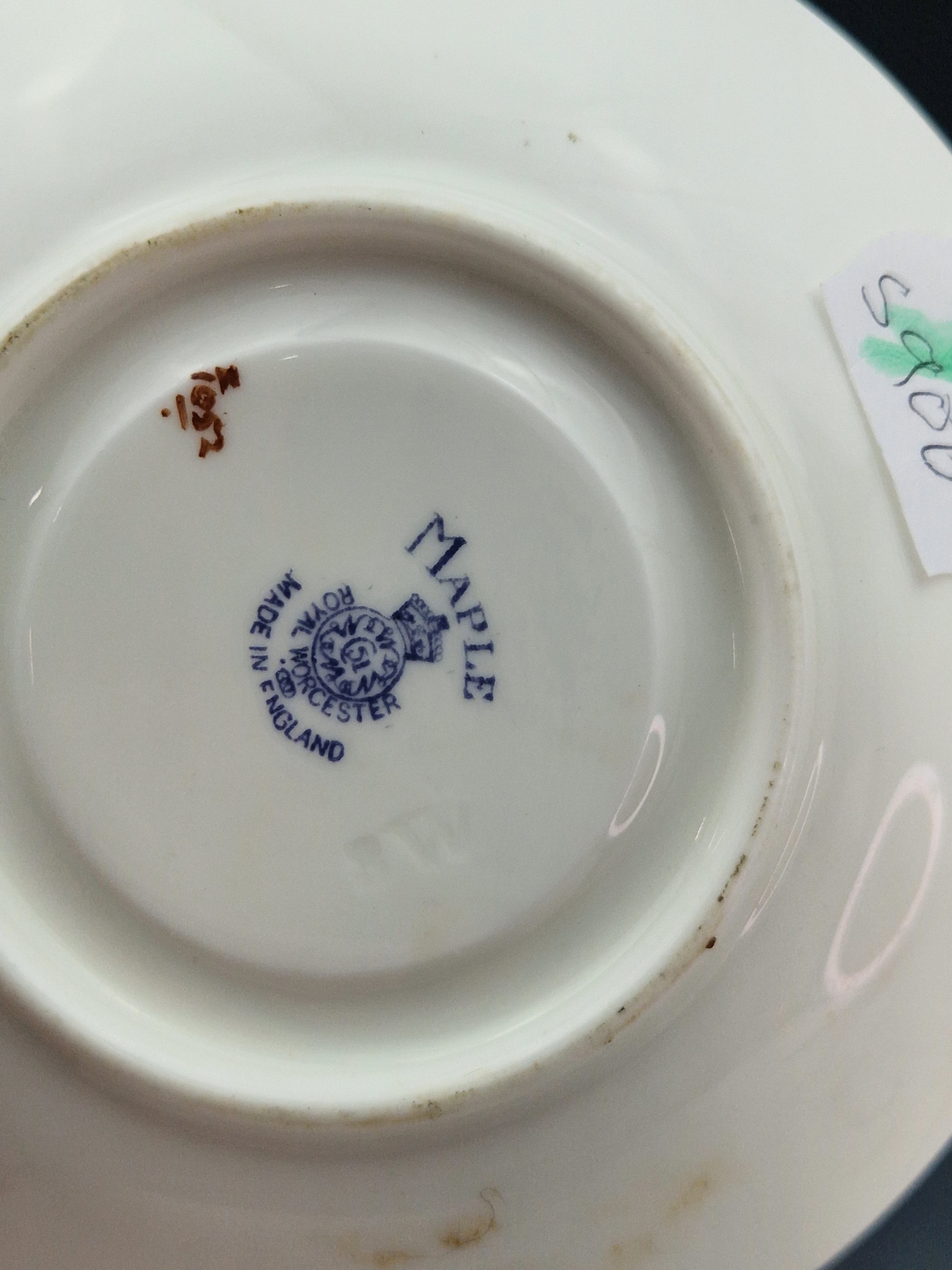 TWO ROYAL WORCESTER COFFEE CUPS AND SAUCERS, ONE PAINTED WITH CATTLE BY STINTON 1933 AND THE OTHER - Image 12 of 12