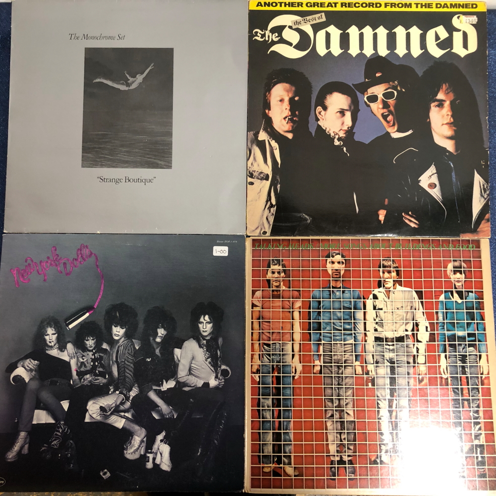 PUNK / NEW WAVE - 15 LP RECORDS INCLUDING: THE DAMNED - ANOTHER GREAT RECORD, NEW YORK DOLLS 1ST