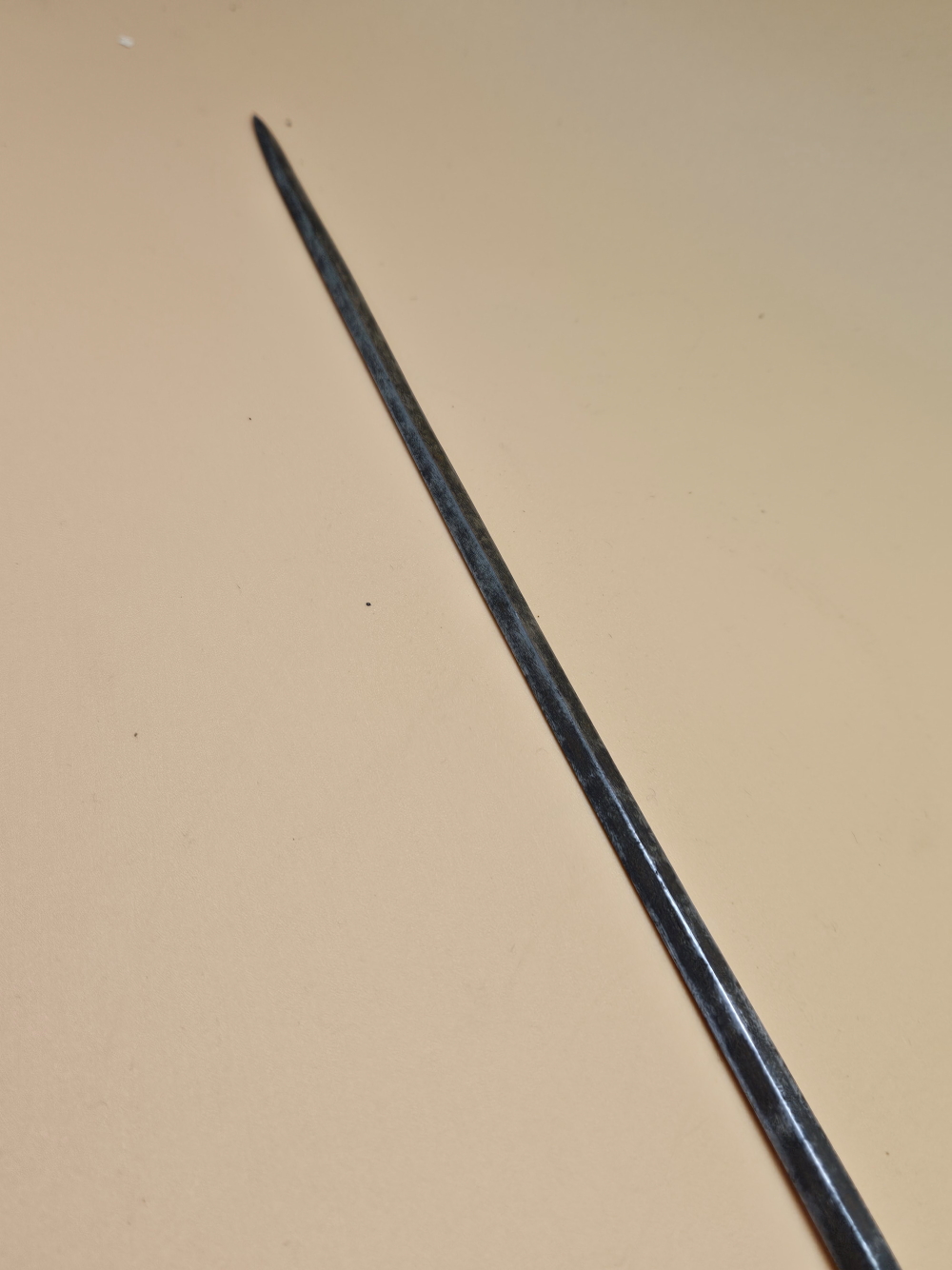 A 19TH CENTURY SWORD STICK, WITH MALACCA CANE AND CARVED HORN HANDLE. - Image 11 of 17