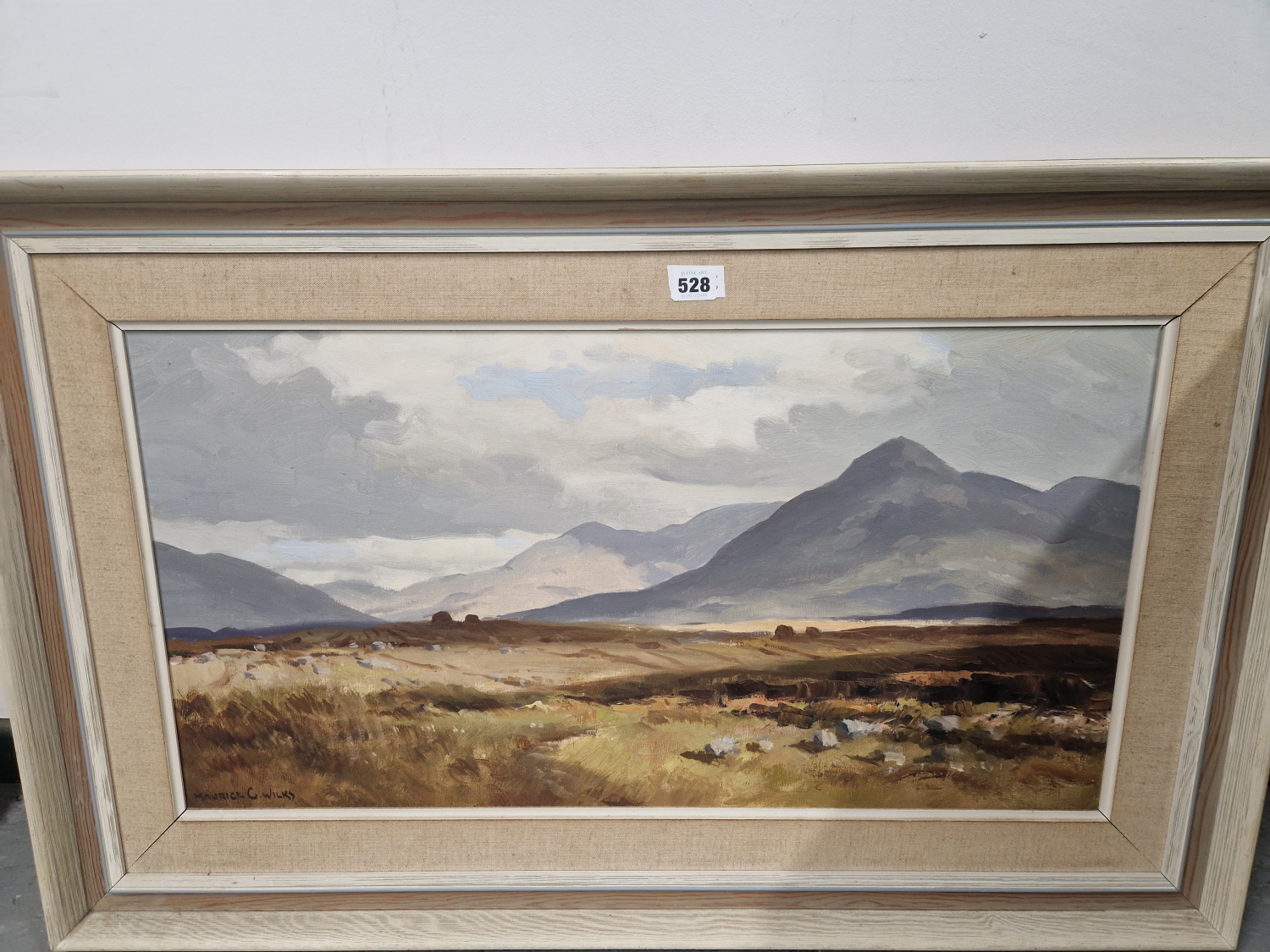 MAURICE CANNING WILKS (1910-84), ARR. A GALWAY LANDSCAPE, OIL ON CANVAS, SIGNED LOWER LEFT AND - Image 5 of 6