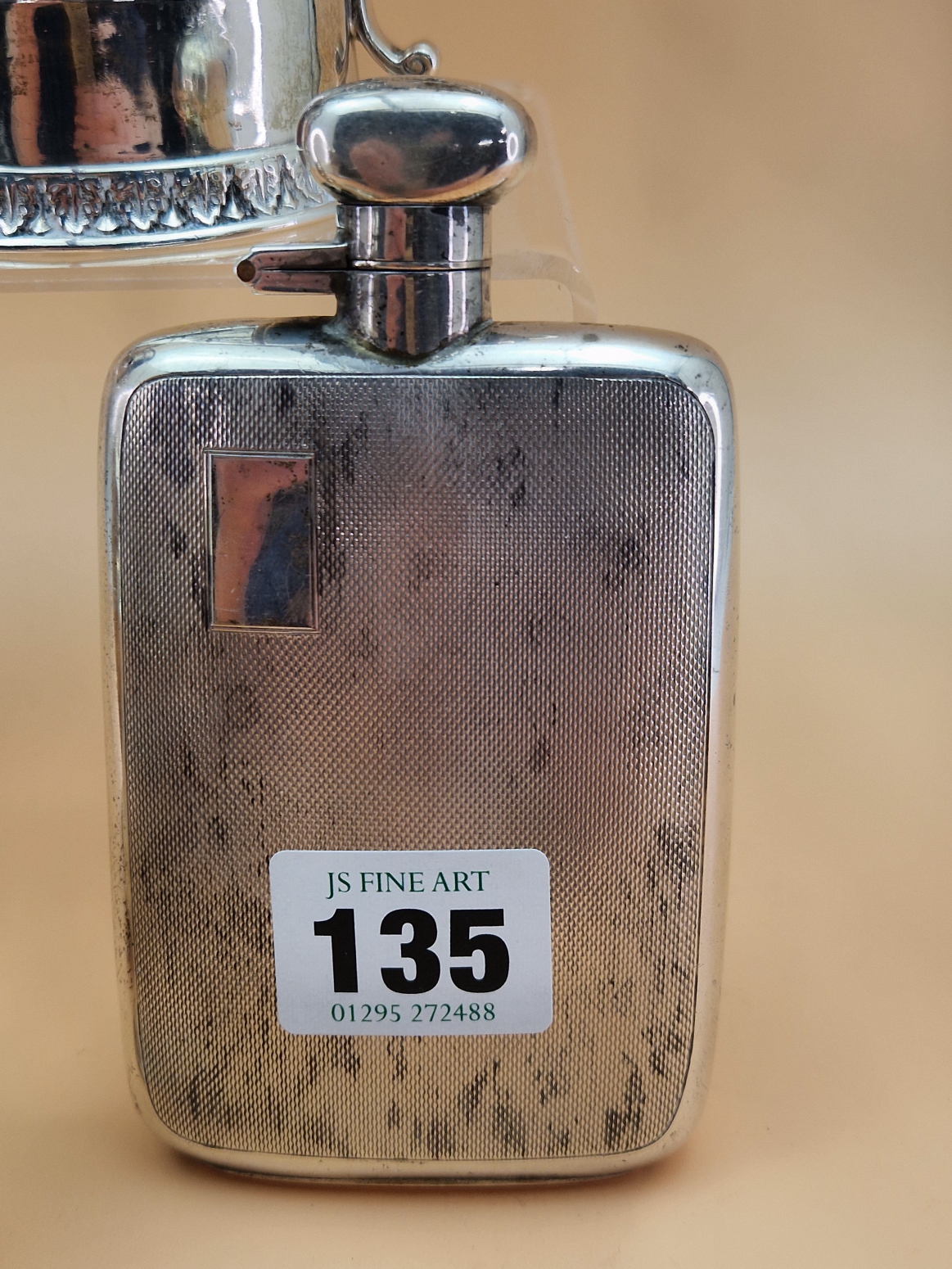 MISCELLANEOUS 20th C. HALLMARKED SILVER, TO INCLUDE A HIP FLASK, CHESTER 1937, A CHRISTENING MUG, - Image 3 of 9
