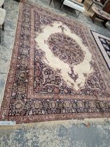 AN ORIENTAL CARPET OF CLASSIC PERSIAN DESIGN 370 x 274 cm.