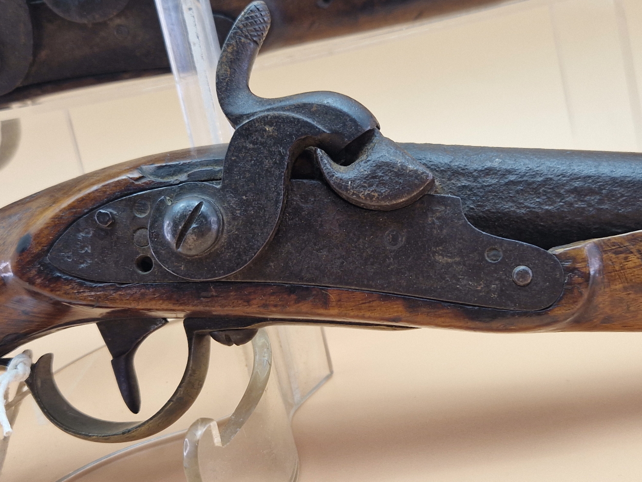 A PAIR OF SWEDISH PERCUSSION CAP PISTOLS WITH BRASS MOUNTED BUTTS, TRIGGER GUARDS AND MUZZLES - Image 3 of 9