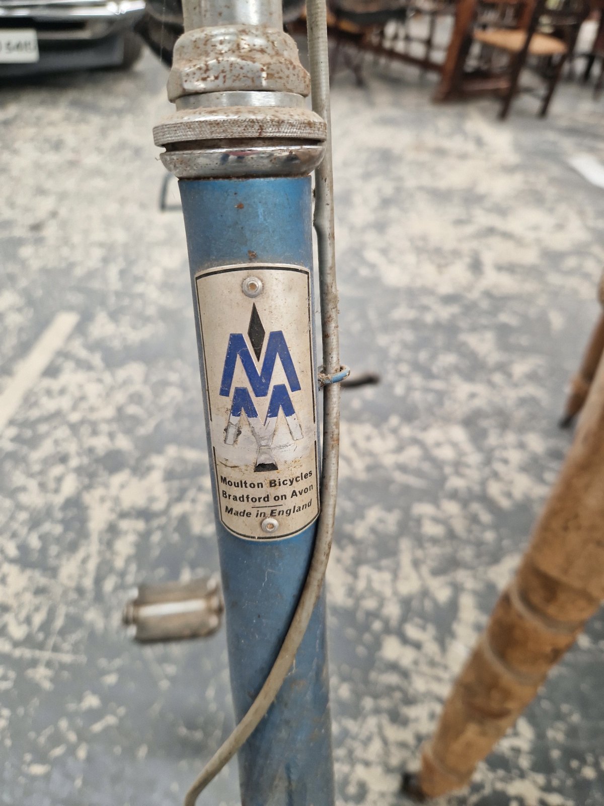 A MOULTON BLUE STOWAWAY BICYCLE - Image 5 of 6