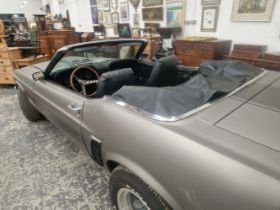 1969 FORD MUSTANG CONVERTABLE. 302 cu.in. V8 CONVERSION. WITH HOLLIE FOUR BARREL CARB. ELECTRIC