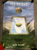 PINK FLOYD - NICK MASON - 'INSIDE OUT' LARGE PROMO POSTER FOR BOOK TOUR 152 x 102 CM.