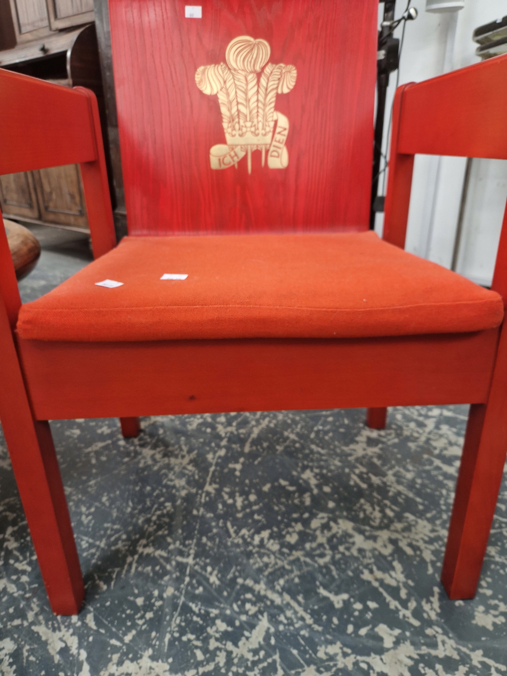 A 1969 PRINCE OF WALES INVESTITURE CHAIR - Image 3 of 3