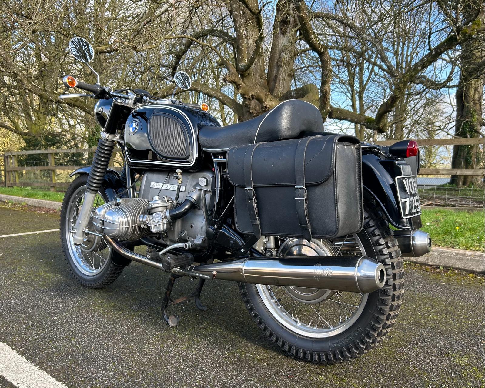 A BMW R75/5 MOTORCYCLE .1971. 72452 MILES. EXCELLENT WELL RESTORED CONDITION, V5, MOT AND TAX - Image 10 of 17