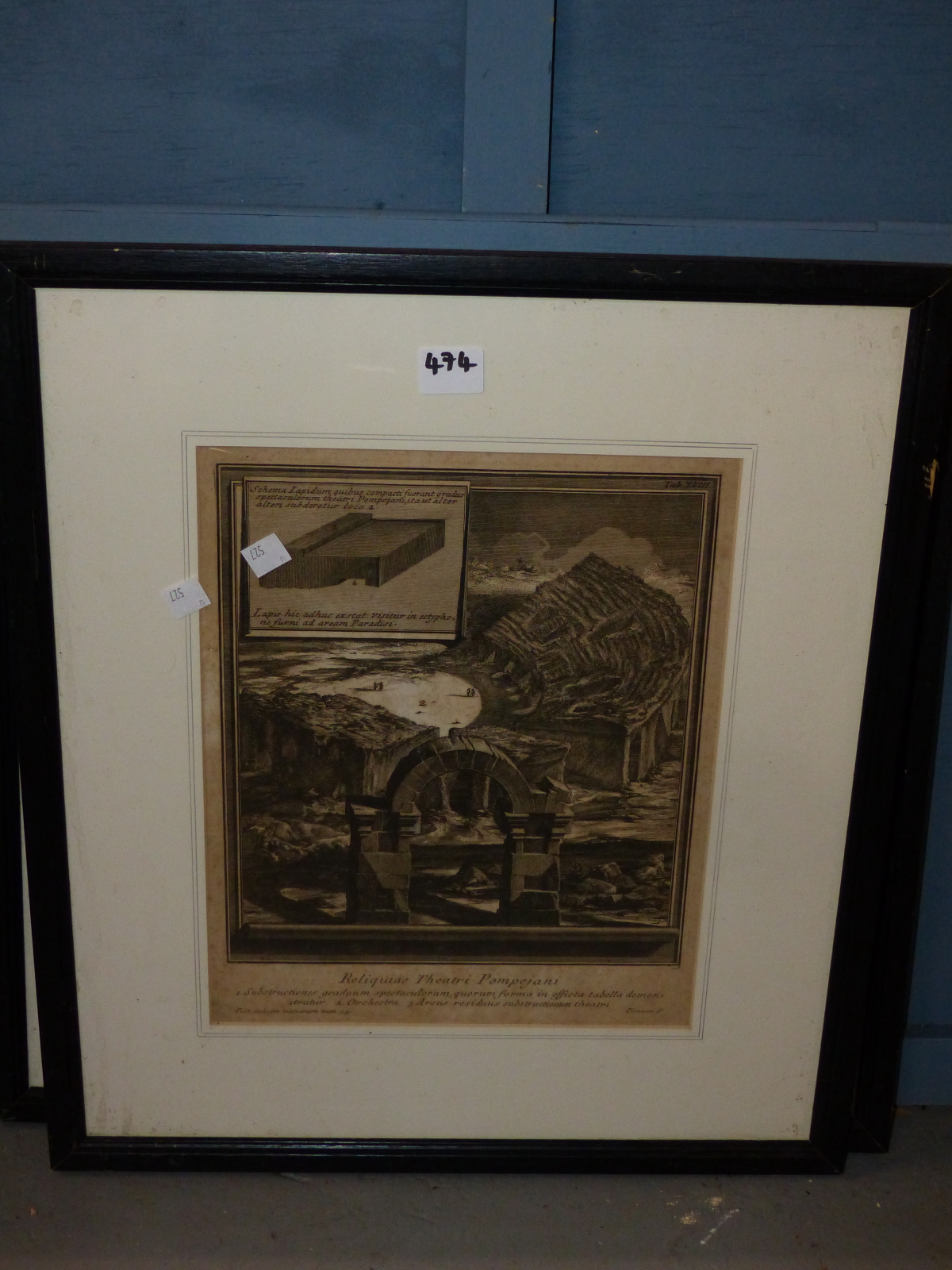AFTER GEORGE CUITT, FOUR ENGRAVINGS OF ARCHITECTURAL VIEWS AND AN ENGRAVING AFTER PIRANESI. (5) - Image 5 of 9