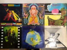 PROG / SPACE ROCK - 6 LP RECORDS: YES - TIME & WORD, FRAGILE AND THE YES ALBUM 1ST PRESSINGS,