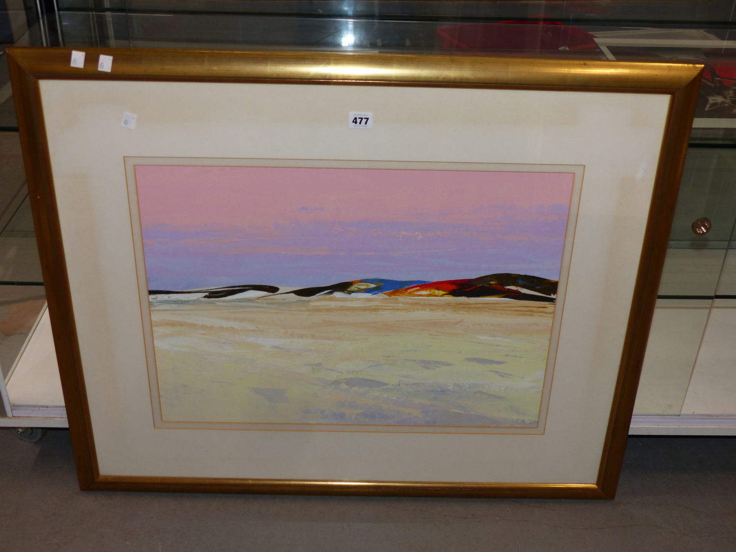 DONALD HAMILTON FRASER R.A. (1929-2009) ARR, BEACH AND DUNES, SOUTH UIST II, SIGNED, OIL, 61 x - Image 3 of 6