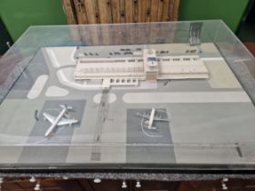 AN INTERESTING ARCHITECTS SCALE MODEL OF PALISADOES AIRPORT, JAMAICA. DESIGNED BY NORMAN AND DAWBARN