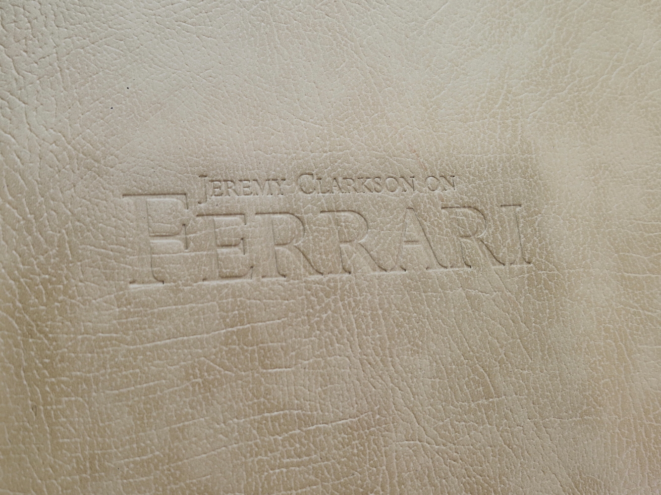 JEREMY CLARKSON ON FERRARI. LIMITED EDITION. IN UNUSUAL COPY OF THIS RARE BOOK WITH LEATHER - Image 2 of 2