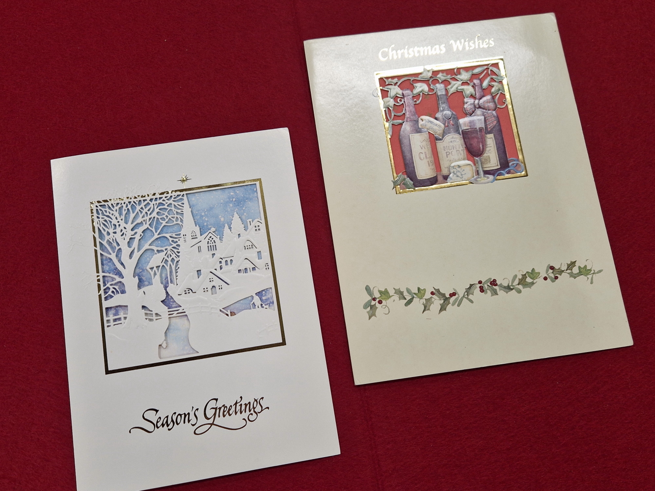 TWO CHRISTMAS CARDS SIGNED IN INK FROM JOY AND RONNIE BARKER, ONE WISHING SUCCESS IN 1997 - Image 3 of 3