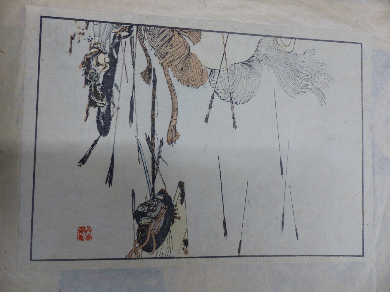 A FOLDER OF VARIOUS JAPANESE AND ORIENTAL WOODBLOCK AND OTHER PRINTS, ALL UNFRAMED, SIZES VARY. ( - Image 11 of 17