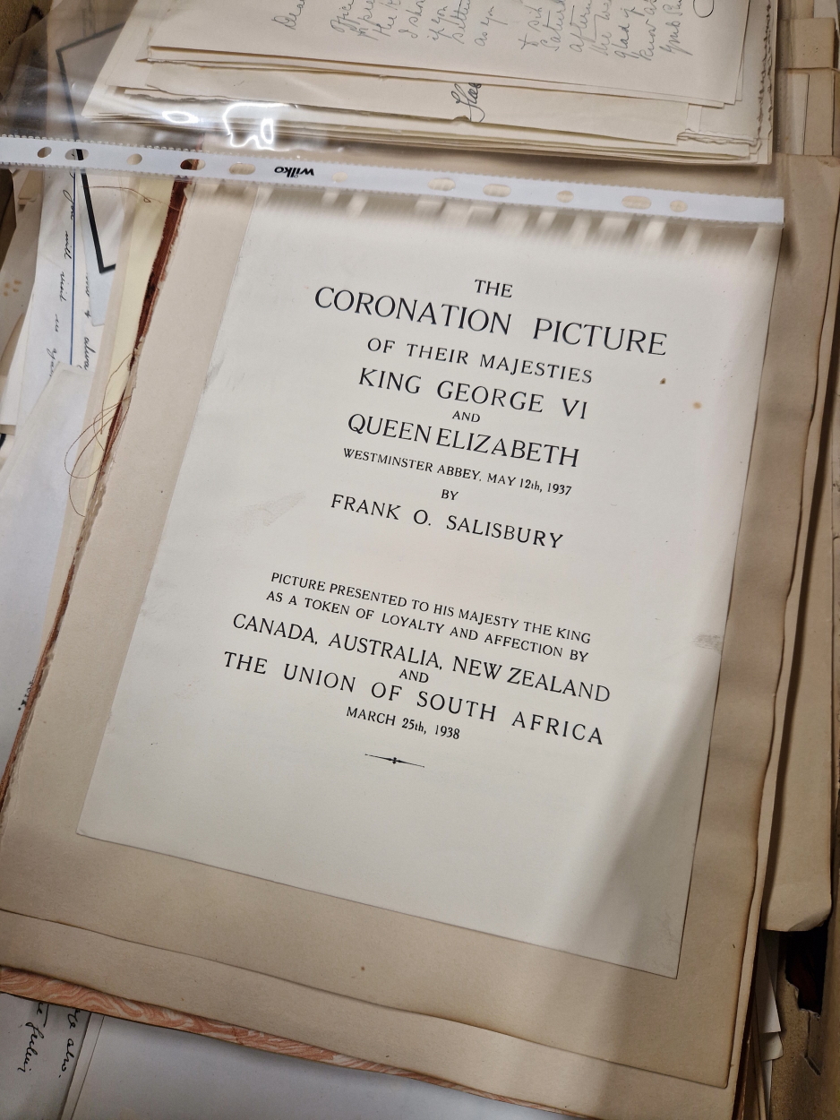 FRANK O SALISBURY (1874-1962), A COLLECTION OF CORRESPONDENCE TO AND FROM THE ARTIST RELATING TO HIS - Image 3 of 8