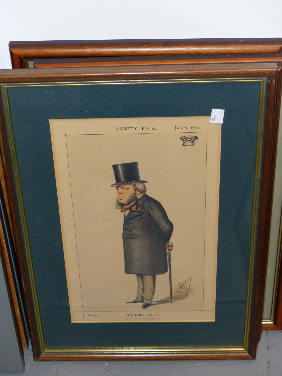 TEN VANITY FAIR PRINTS, MOSTLY SPY AND APE; UNCLE SAM, STATESMEN NO.87, MEN OF THE DAY NO. 1, AN OLD - Image 7 of 11