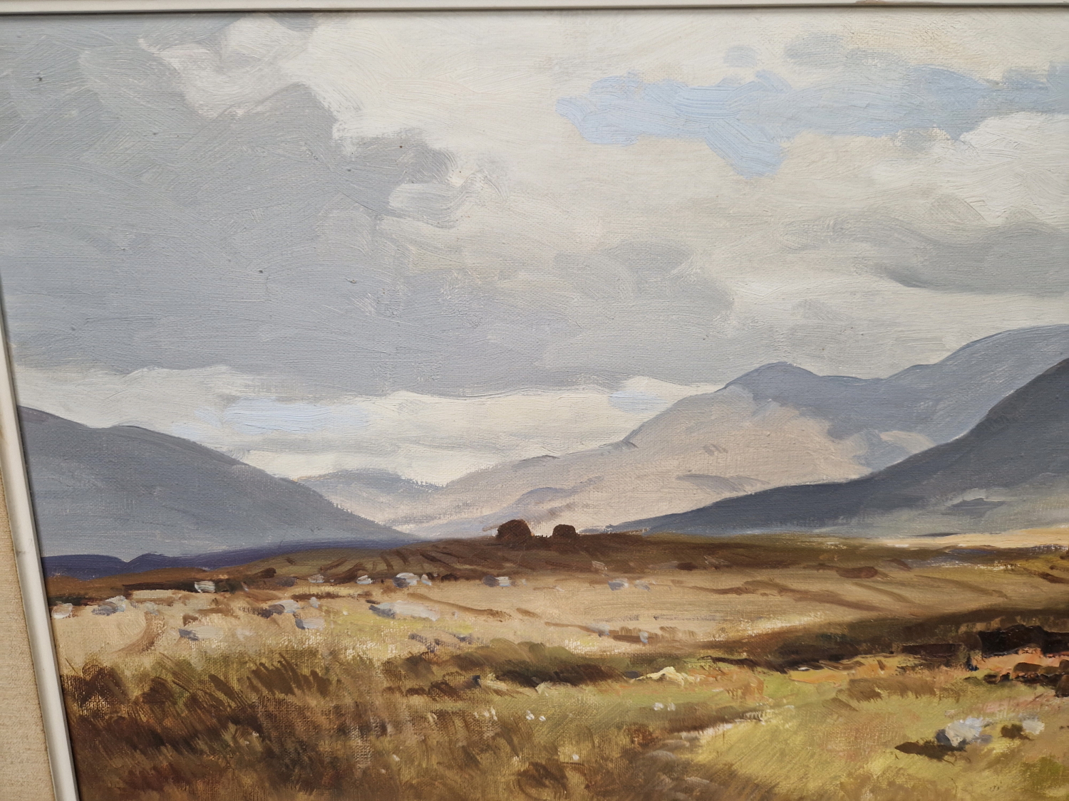 MAURICE CANNING WILKS (1910-84), ARR. A GALWAY LANDSCAPE, OIL ON CANVAS, SIGNED LOWER LEFT AND - Image 2 of 6