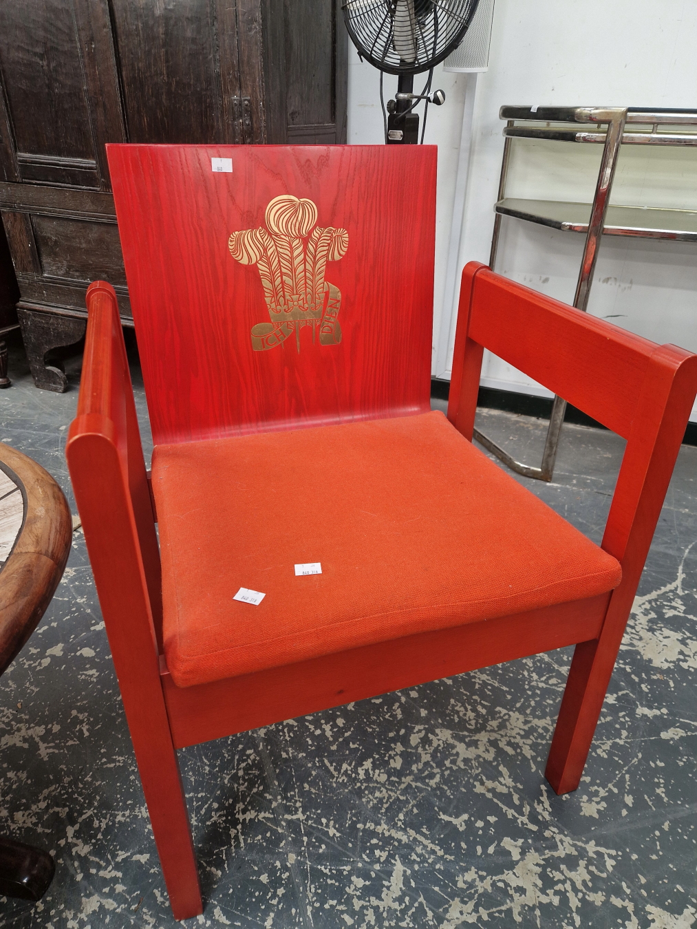 A 1969 PRINCE OF WALES INVESTITURE CHAIR