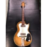 A RARE MARTIN COLETTI ELECTRIC GUITAR, PROBABLE 1950s MODEL, MOTHER OF PEARL SCRATCH PLATE, MADE