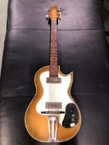 A RARE MARTIN COLETTI ELECTRIC GUITAR, PROBABLE 1950s MODEL, MOTHER OF PEARL SCRATCH PLATE, MADE