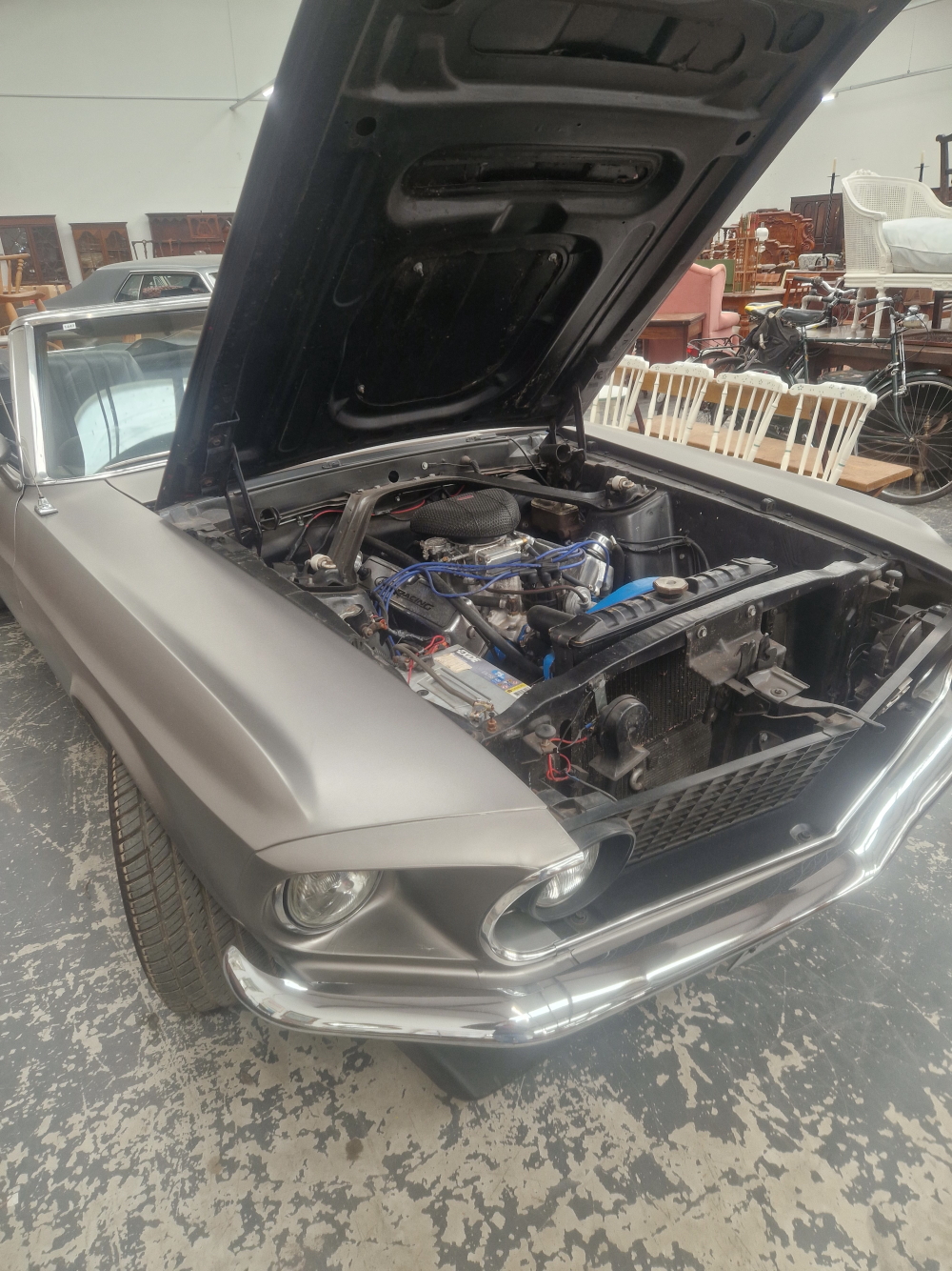1969 FORD MUSTANG CONVERTABLE. 302 cu.in. V8 CONVERSION. WITH HOLLIE FOUR BARREL CARB. ELECTRIC - Image 9 of 19