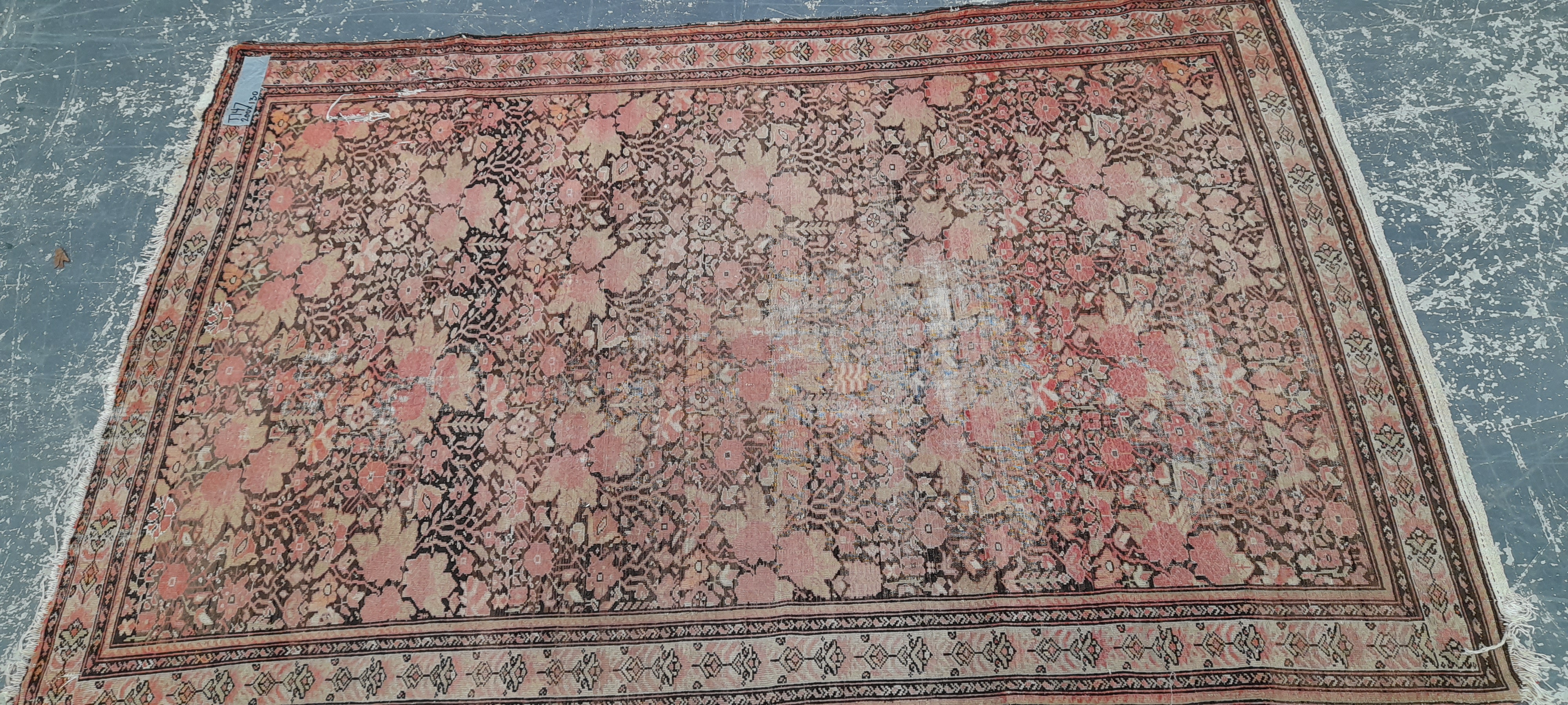 AN ANTIQUE PERSIAN MALAYER RUG 200 x 130 cm. - Image 2 of 10