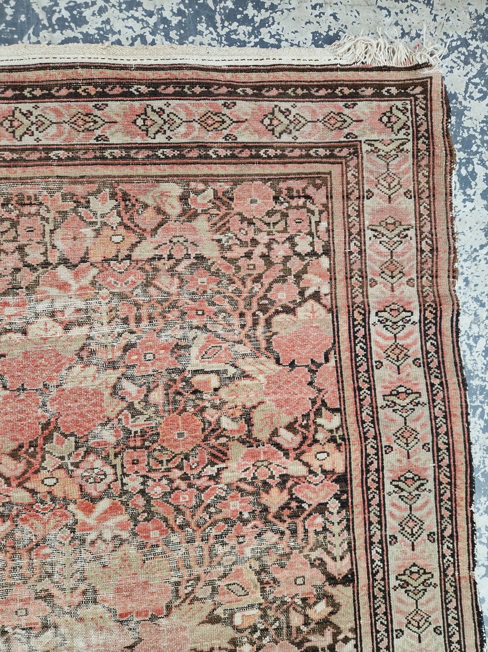 AN ANTIQUE PERSIAN MALAYER RUG 200 x 130 cm. - Image 9 of 10