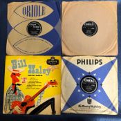 ROCK AND ROLL - 10 x 78 rpm RECORDS + 1 x 10" LP INCLUDING: BUDDY HOLLY - PEGGY SUE, THE