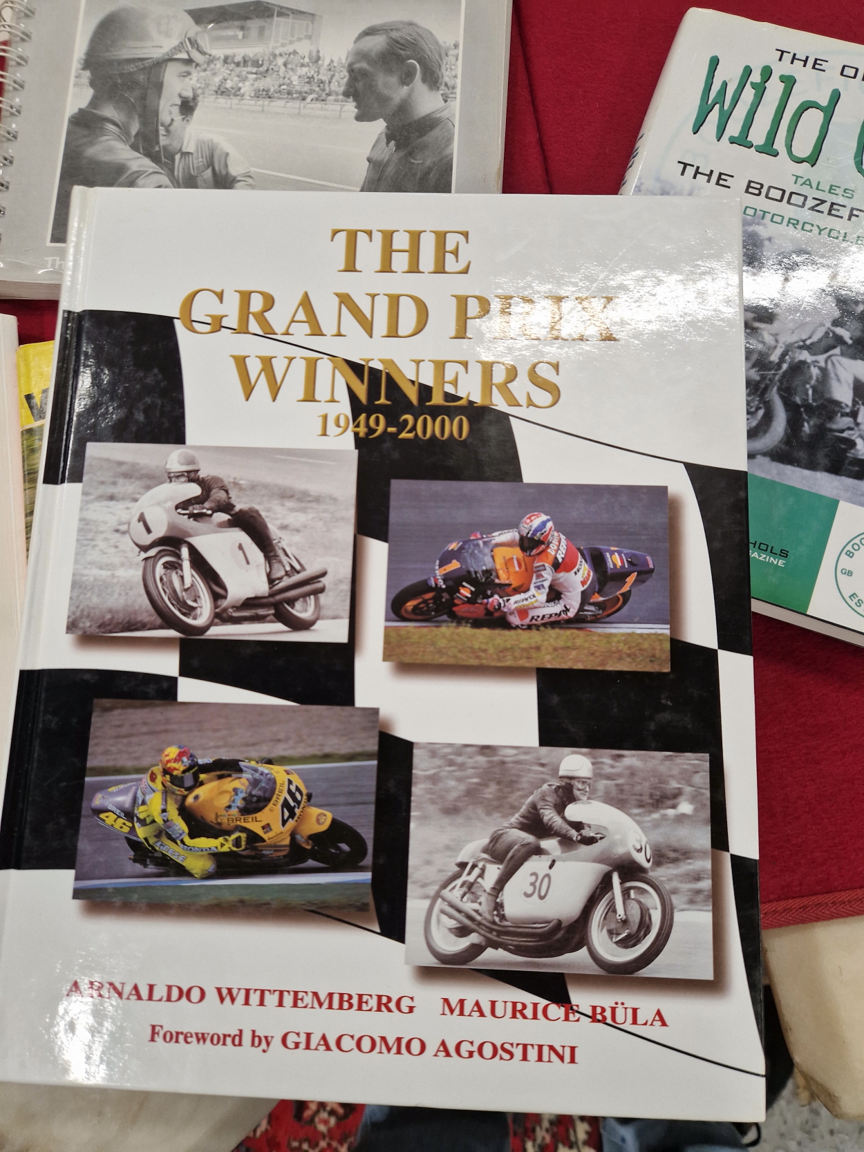 ROD GOULD. BOOKS TO INCLUDE FIFTEEN TIMES , SIGNED BY GIACOMA AGOSTINI. MIKE THE BIKE AGAIN, - Image 6 of 11