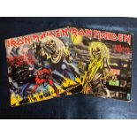 IRON MAIDEN - 2 LP RECORDS: KILLERS 1ST PRESSING AND NUMBER OF THE BEAST 1ST PRESSING.