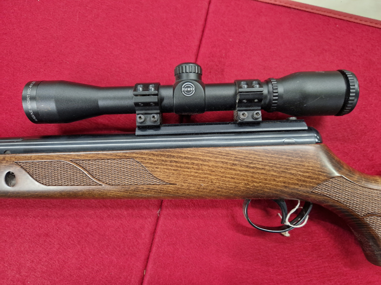 AIRGUN- A BSA LIGHTNING .22 BREAK BARREL AIR RIFLE SERIAL NUMBER 861121. FITTED WITH A HAWK 4 X 32 - Image 3 of 9