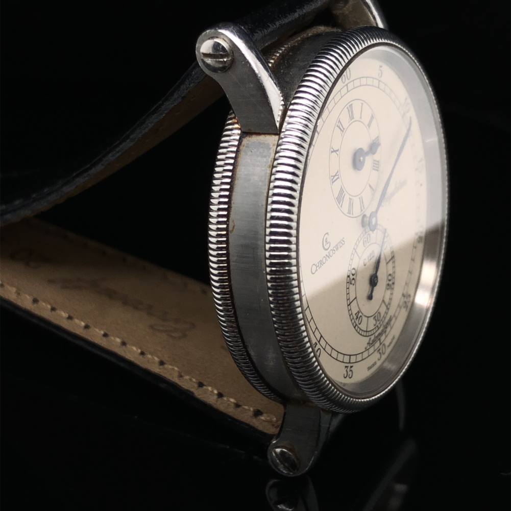 A CHRONOSWISS REGULATEUR AUTOMATIC GENTS WRIST WATCH WITH A STAINLESS STEEL CASE. THE AUTOMATIC - Image 5 of 6